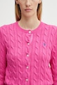 Bavlněný kardigan Polo Ralph Lauren růžová 211891643