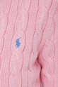 Хлопковый кардиган Polo Ralph Lauren 211891643 розовый