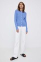 Хлопковый кардиган Polo Ralph Lauren 211891643 голубой NC24