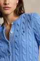 Bavlněný kardigan Polo Ralph Lauren modrá 211891643