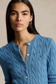 Bavlněný kardigan Polo Ralph Lauren modrá 211891643