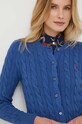 Бавовняний кардиган Polo Ralph Lauren блакитний 211891643
