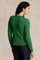 Памучна жилетка Polo Ralph Lauren 211891643 зелен AW25