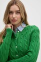 Polo Ralph Lauren kardigan bawełniany zielony 211891643