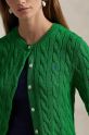 Polo Ralph Lauren cardigan in cotone verde 211891643