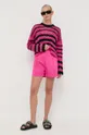 Red Valentino maglione in cotone rosa