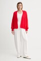 Kardigan s příměsí vlny American Vintage EAST19A červená AA00
