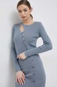 Πλεκτή ζακέτα Calvin Klein Jeans γκρί J20J220707.PPYX