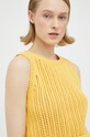 Levi's vestă din bumbac galben A4247.0001