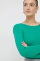 élénk zöld United Colors of Benetton pamut pulóver