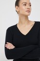United Colors of Benetton pulover de bumbac negru 1091D4625.100