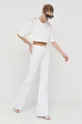 Pinko bluza bawełniana biały