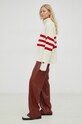 Kašmírový svetr Herskind Francisco 4734849 červená SS23