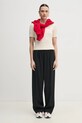 Tommy Hilfiger sweter bawełniany WW0WW38744.PPYX beżowy SS25