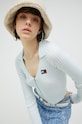 Tommy Jeans kardigan DW0DW15783.PPYX niebieski