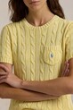 Бавовняний светр Polo Ralph Lauren жовтий 211895379