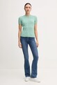 Памучен пуловер Polo Ralph Lauren 211895379 тюркоазен SS25