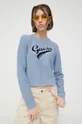 niebieski Guess Originals sweter bawełniany