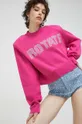 różowy Rotate sweter z domieszką kaszmiru Damski