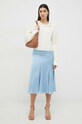 Miss Sixty sweter z domieszką wełny 6T1RJ4530000 beżowy SS23