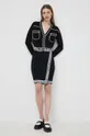 Karl Lagerfeld kardigan con aggiunta di lana nero