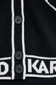 Кардиган з домішкою вовни Karl Lagerfeld 231W2011 чорний