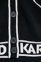 Karl Lagerfeld cardigan din amestec de lana 231W2011 negru