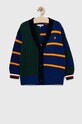 Tommy Hilfiger gyerekkardigán gyapjúkeverékből mintás sötétkék KG0KG07077.PPYX