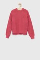 Otroški bombažen pulover Tommy Hilfiger Drugo roza KG0KG07106.PPYX
