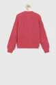 Παιδικό βαμβακερό πουλόβερ Tommy Hilfiger ροζ