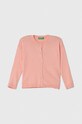 Dječji kardigan United Colors of Benetton bez uzorka roza 1194G5007.P.SEASONAL
