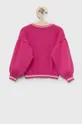 Бавовняний светр United Colors of Benetton рожевий