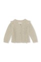 Konges Sløjd gyerek kardigán sima bézs KS3843