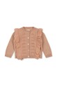 Konges Sløjd gyerek kardigán sima rózsaszín KS3843