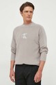 Calvin Klein Jeans sweter bawełniany szary J30J322460.PPYX