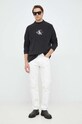 Calvin Klein Jeans sweter bawełniany J30J322460.PPYX czarny AW23