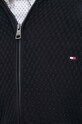 Βαμβακερή ζακέτα Tommy Hilfiger MW0MW29030.PPYX μαύρο