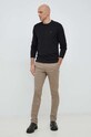 Tommy Hilfiger pamut pulóver MW0MW29035.PPYX fekete SS23