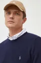 sötétkék Polo Ralph Lauren gyapjú pulóver