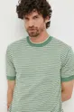 zöld Sisley vászonkeverék pulóver