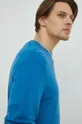 modrá Bavlnený sveter Wrangler