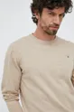 beżowy Gant sweter bawełniany