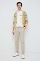 Bavlněný kardigan Lyle & Scott KN1834V.W831 žlutá SS23