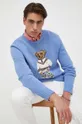 μπλε Βαμβακερό πουλόβερ Polo Ralph Lauren