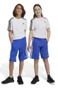 modra Otroške bombažne kratke hlače adidas U 3S KN Fantovski