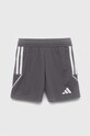 adidas Performance gyerek rövidnadrág TIRO 23 SHO aplikációval szürke IB8102