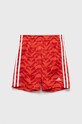 adidas szorty bawełniane U FT casual czerwony IC9995