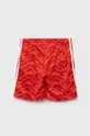 Bombažne kratke hlače adidas U FT rdeča