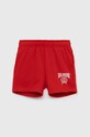 Παιδικό σορτς Tommy Hilfiger casual κόκκινο KB0KB08067.PPYX