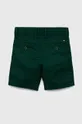 Detské krátke nohavice Tommy Hilfiger zelená